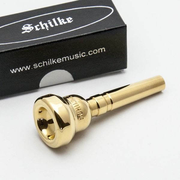 EMBOUCHURES TROMPETTE SCHILKE ''STANDARD GP plaqué OR'' [OCCASION TBE ou ETAT NEUF avec boite d'origine]