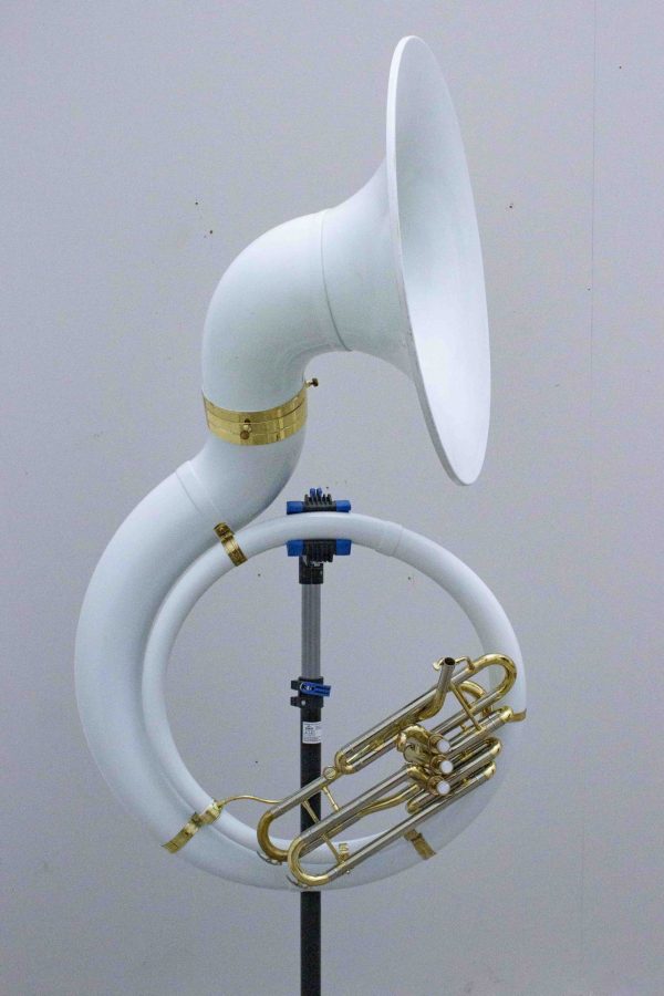 SOUSAPHONE YAMAHA YSH-301 [En TBE ++, modèle FIBRE, corps peinture neuve+ étui souple NEUF+ embouchure NEUVE]
